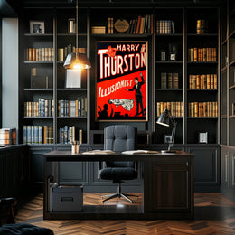 Harry Thurston Illusionist Vintage Magic Poster