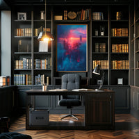 Futuristic Cityscape at Sunset - Urban or Cityscape Poster PosterGoat