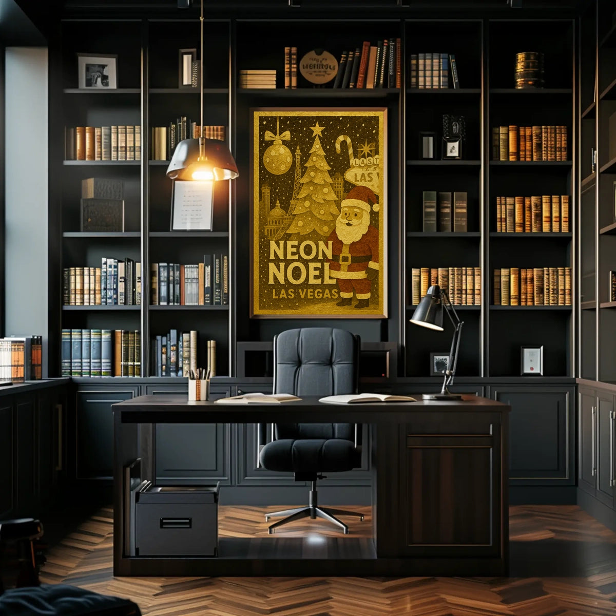 Neon Noel In Las Vegas Poster