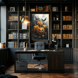 Haunted Pumpkins Poster