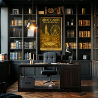 Liberty Lights Philadelphia Christmas Poster