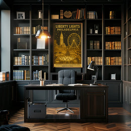 Liberty Lights Philadelphia Christmas Poster