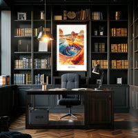 Arizona Desert Art: Vibrant National Park Poster PosterGoat
