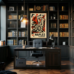 Naples Florida Artistic Expression Poster Wall Art Decor