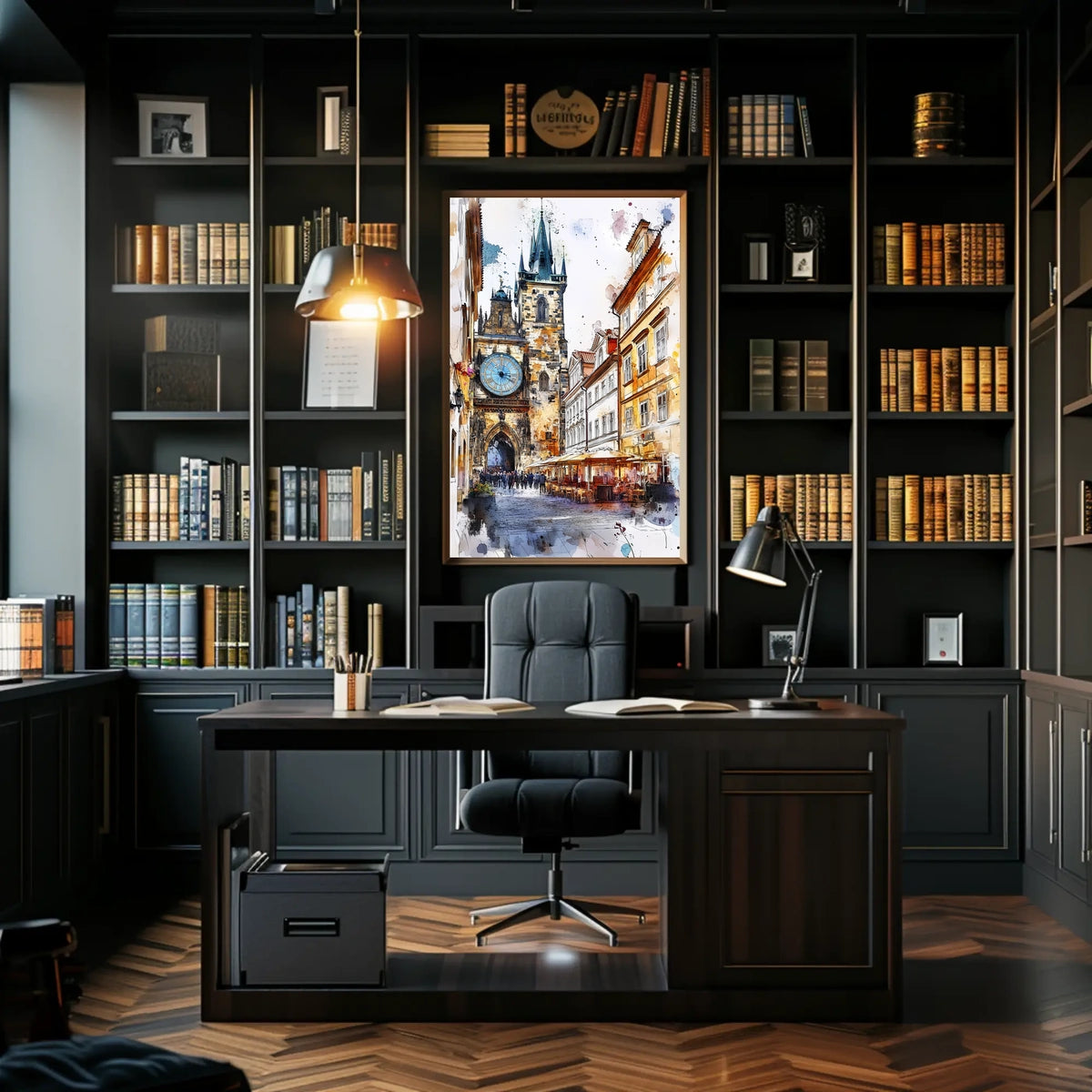 Czech Republic Prague Astronomical Clock Square Poster