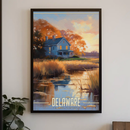 Delaware Vintage Poster