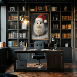 Festive Hamster Delight Poster