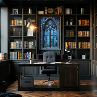 Gothic Window Elegance Poster