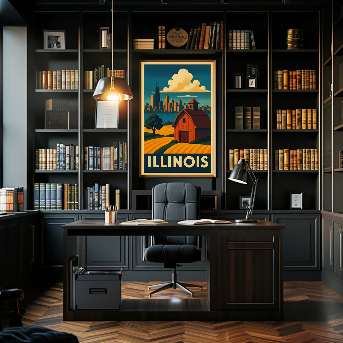 Illinois Landscape Poster