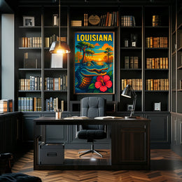 Louisiana Wildlife Poster
