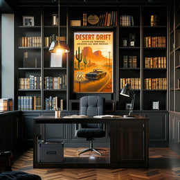 Desert Drift Route 66 Adventure Poster