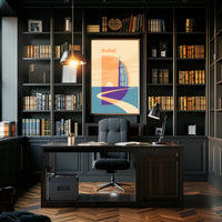 Dubai Skyline Illustration Poster