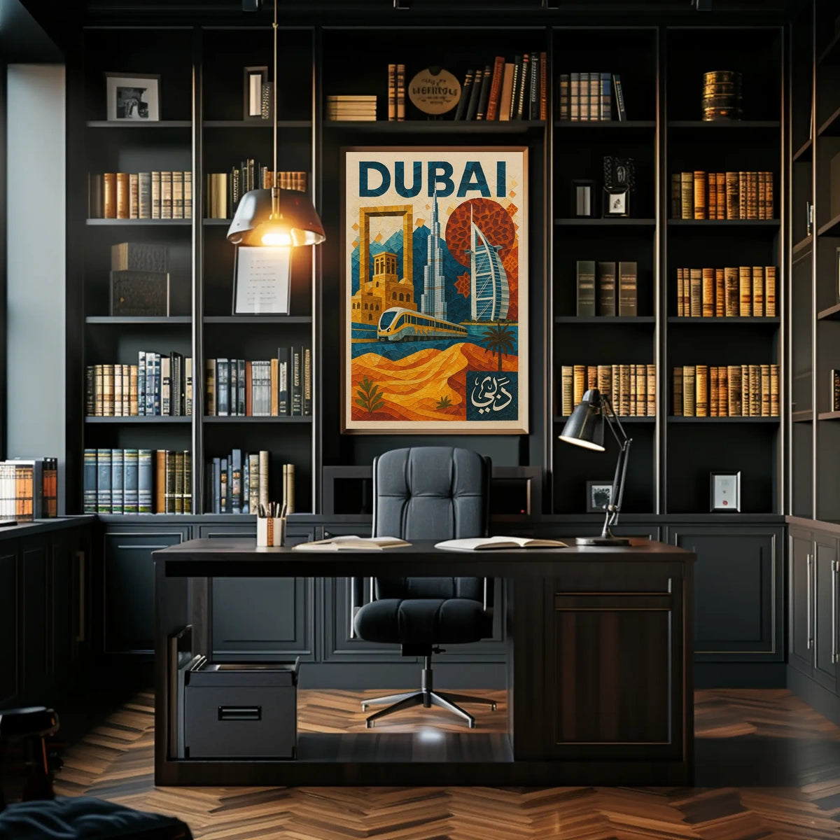 Dubai Mosaic Poster Modernity And Tradition Home Decor