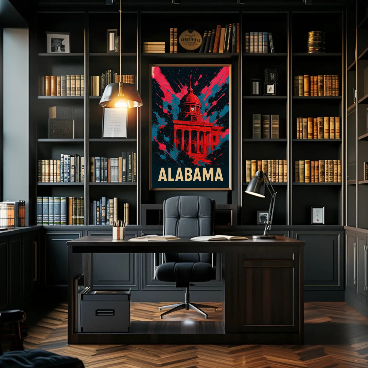 Alabama Capitol Art Poster