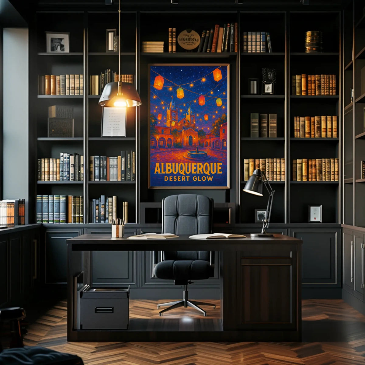 Albuquerque Desert Glow Poster