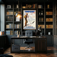 Dolomiti Cortina Ski Slopes Poster