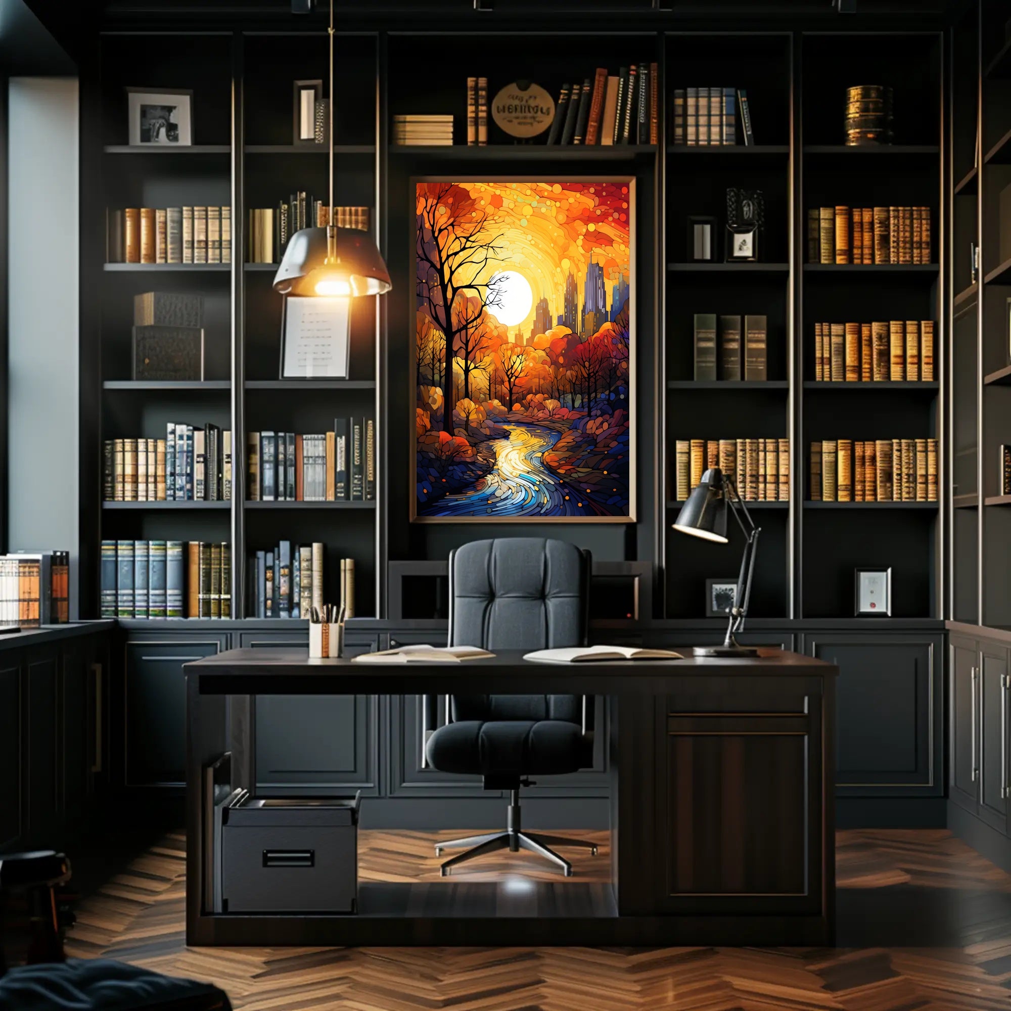 Autumnal Cityscape Poster