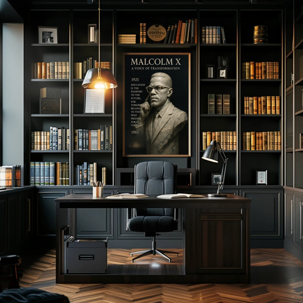 Malcolm X A Voice of Transformation Poster