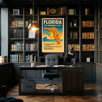 Florida Retro Travel Poster: Explore the Sunshine State