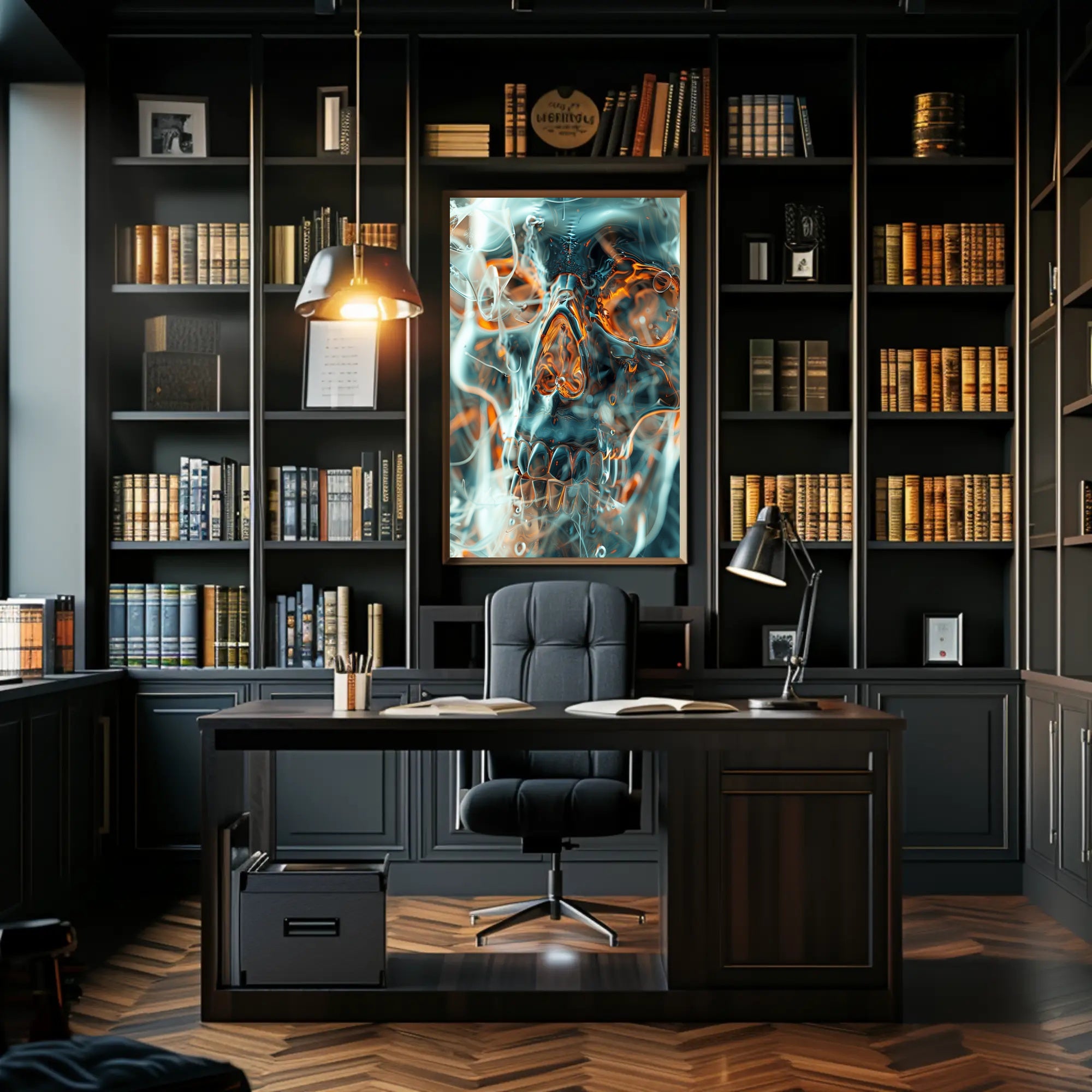 Ethereal Skull Art Poster PosterGoat