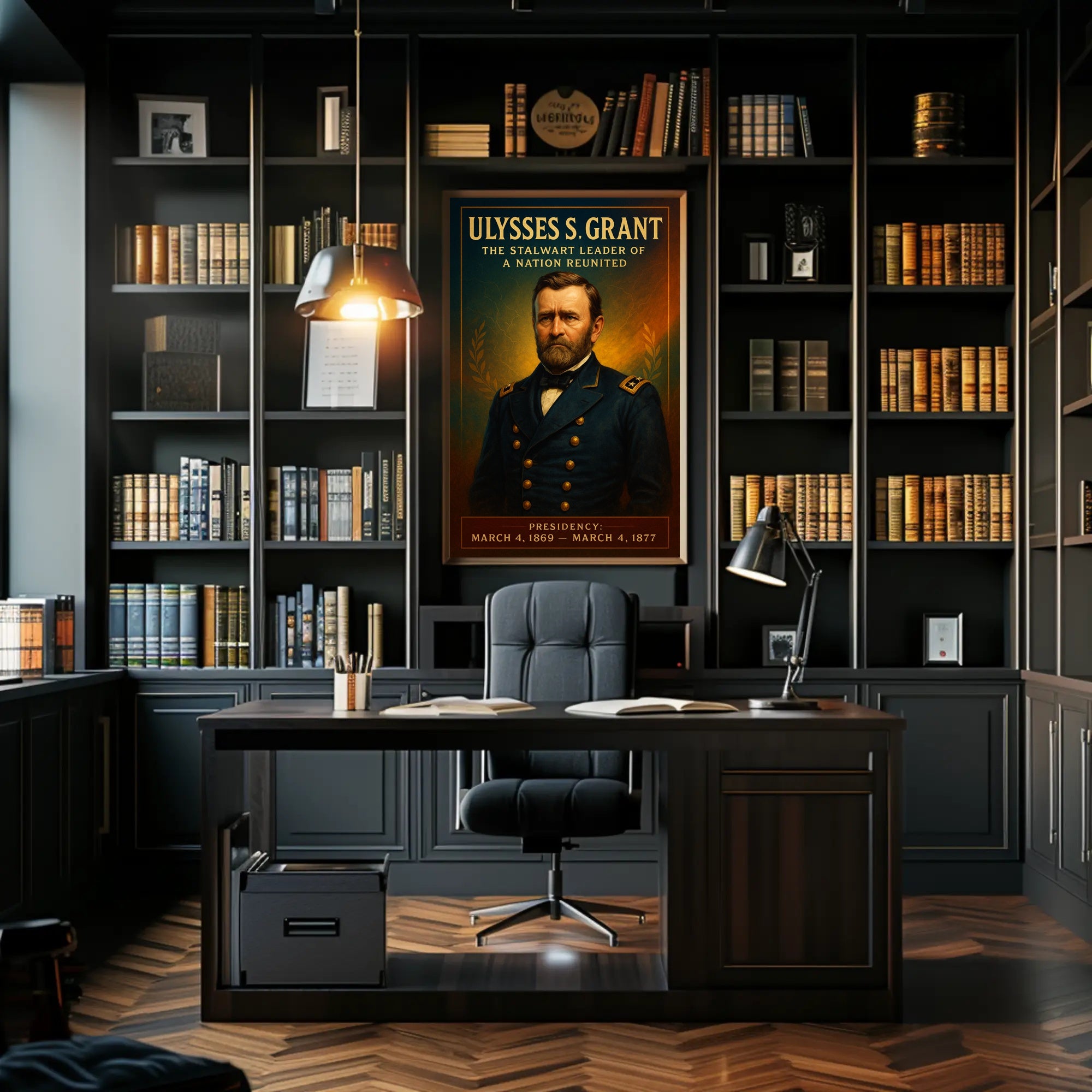 Ulysses S. Grant Vintage Presidential Poster Historical or Presidential Poster