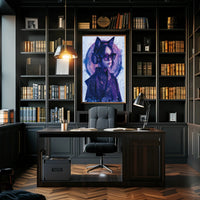 Futuristic Fashion Portrait Art Print for Home Decor PosterGoat