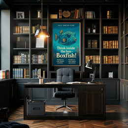 Think Inside the BoxBoxfish Poster PosterGoat