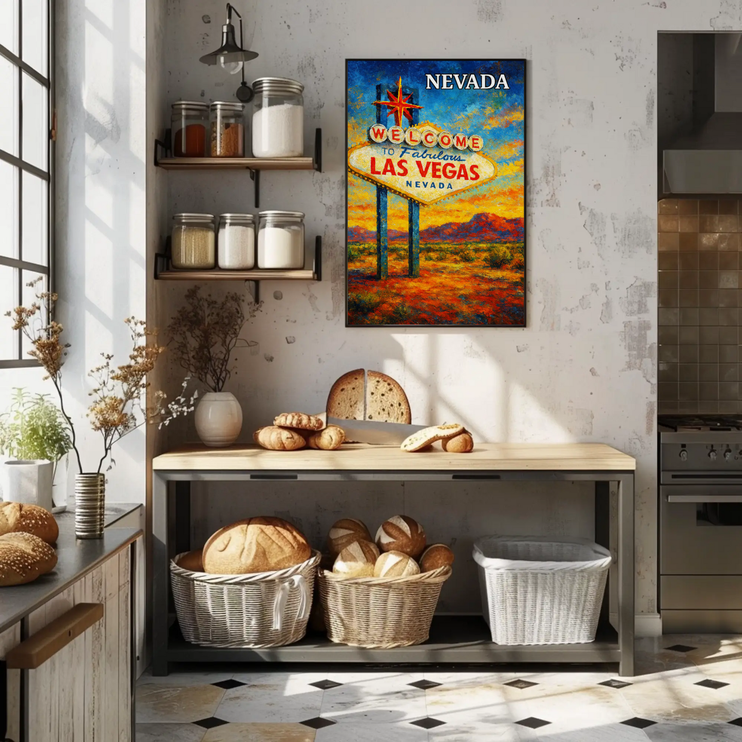 Las Vegas Nevada Vintage Welcome Sign Poster