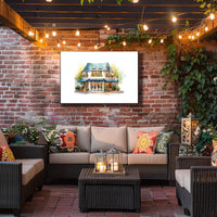 Charming Corner Café Poster