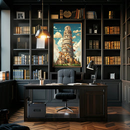 The Whimsical Tower Of Pisa Poster PosterGoat