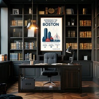 Experience the Heartbeat of Boston Poster PosterGoat
