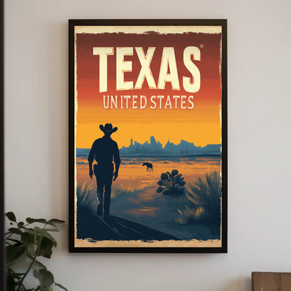 Texas Vintage Poster