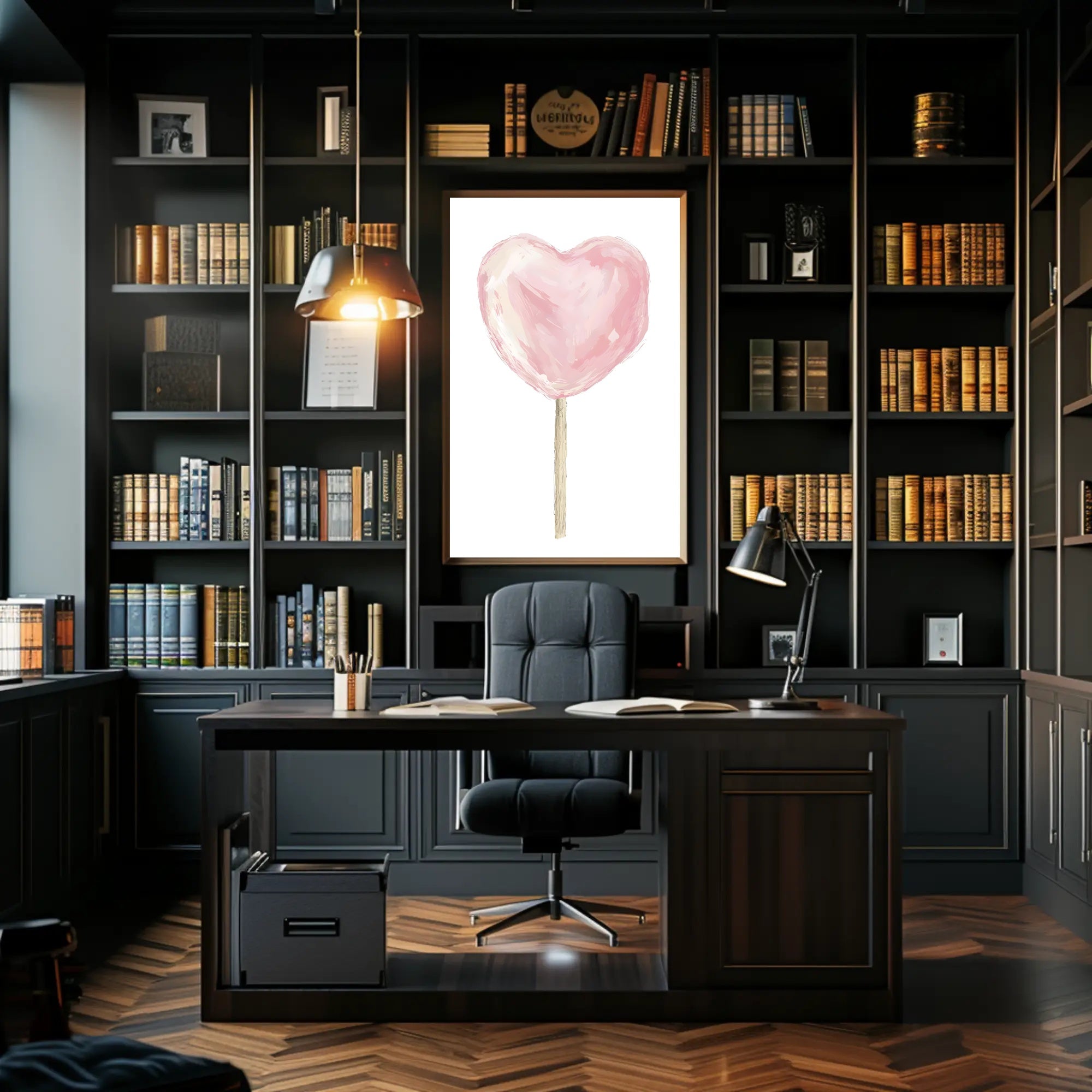 Heart Shaped Delight Poster Romantic Wall Art Print