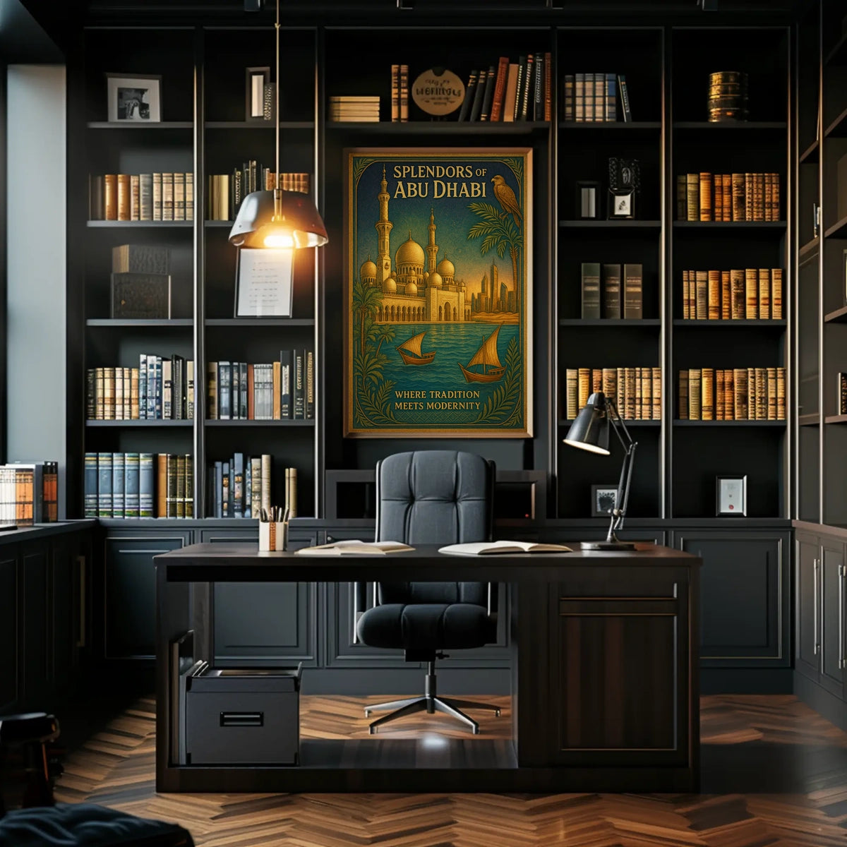 Abu Dhabi Architectural Splendor Poster