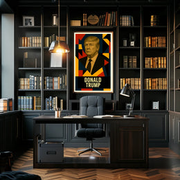 Donald Trump 47th President of the United States Abstract Pop Poster