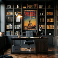Paris Vintage Travel Poster