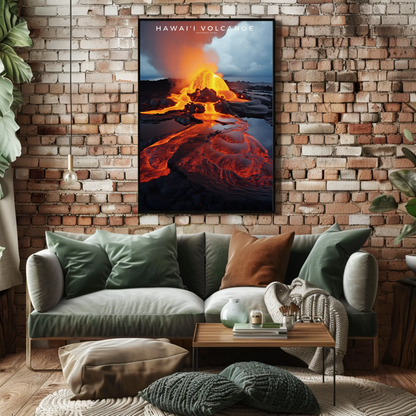 Hawaii Volcanoes National Park Poster