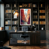 Zion National Park Scenic Poster Print Wall Art