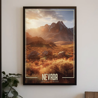 Nevada Vintage Poster