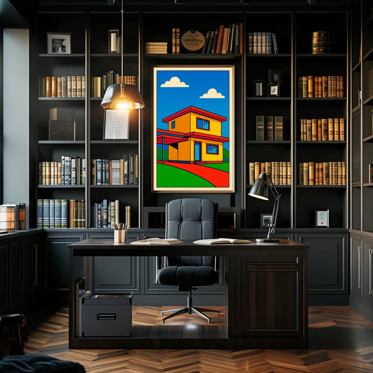 Modern Pop Art House Modern Poster
