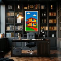 Modern Pop Art House Modern Poster