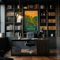 Vibrant Cities of Mexico Poster