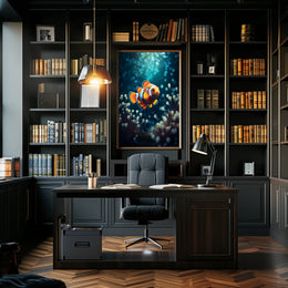 Clownfish In The Deep Poster PosterGoat