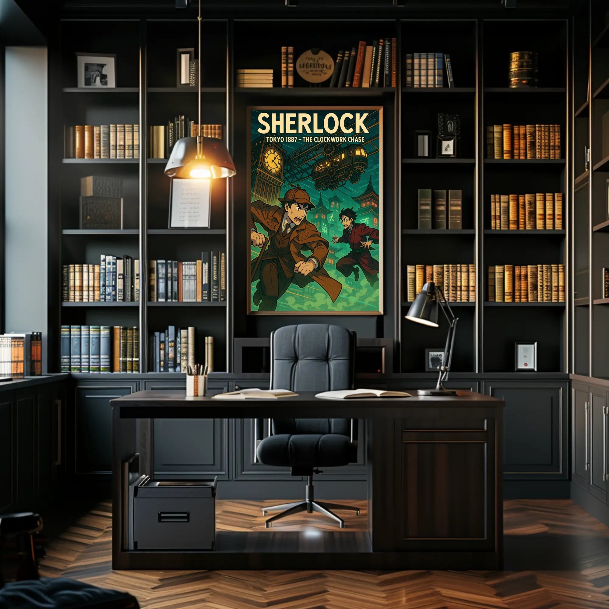 Sherlock: Tokyo 1887 Steampunk Adventure Poster