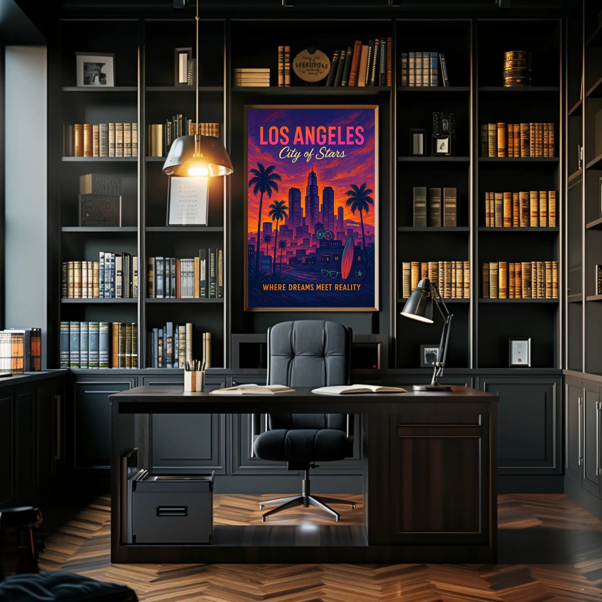 Los Angeles Dreamscape: Enchanting Cityscape Urban or Cityscape Poster