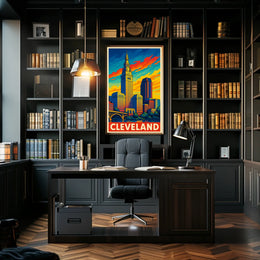 Cleveland Skyline Poster