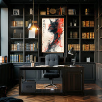 Feline Elegance In Abstract Abstract Poster