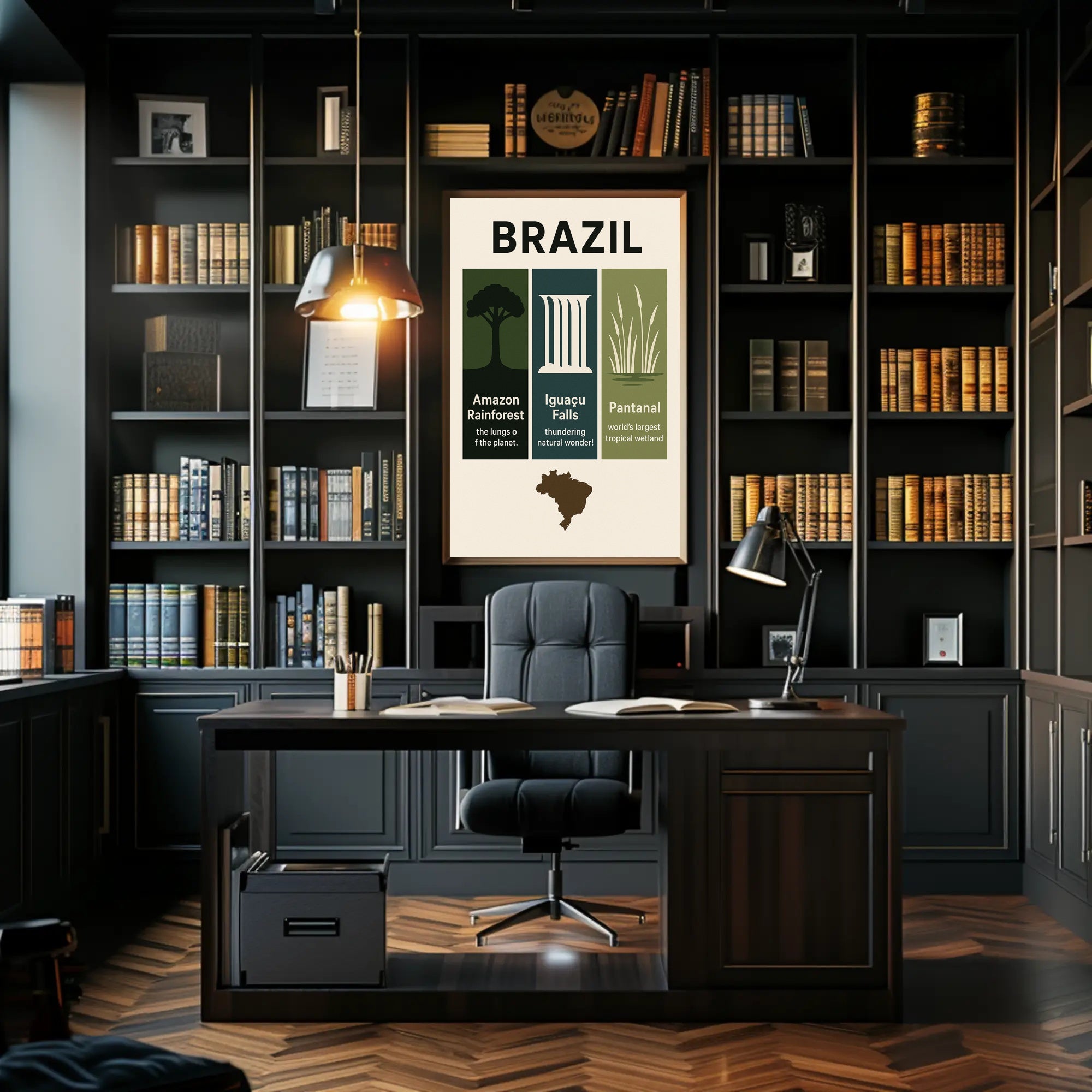 Wonders of Brazil Poster PosterGoat