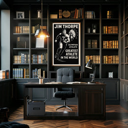 Celebrating an Olympian Legend Jim Thorpe Poster