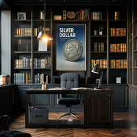 Silver Dollar The American Classic Poster PosterGoat